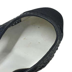Chanel Sequins Ring Back Shoes Sandals Navy 35 — view 9
