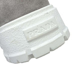 Prada Suede Shearling Mouthpiece Boots 492 8830 Gray 39 — view 8