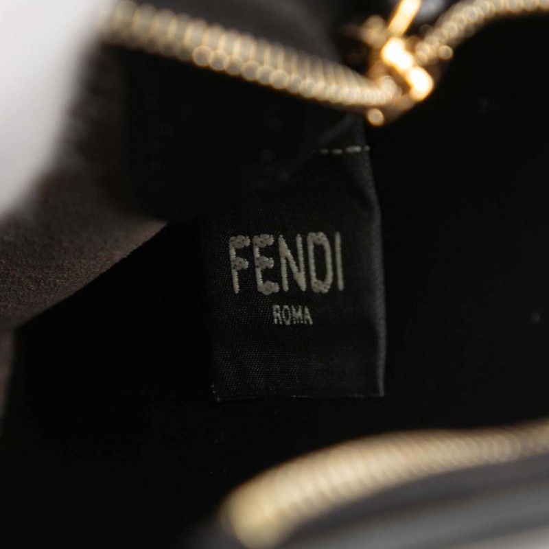 Fendi Mini Bag 3 Pocket Shoulder 8 Bs025 Black Leather — view 6