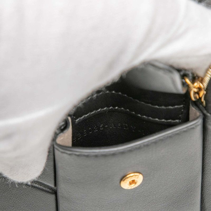 Fendi Mini Bag 3 Pocket Shoulder 8 Bs025 Black Leather — view 7