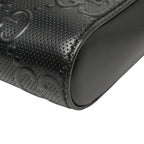Gucci GG Embossed Waist Bag Pouch Black Leather — view 5