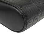 Gucci GG Embossed Waist Bag Pouch Black Leather — view 6