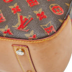 Louis Vuitton Monogram Taffetage Deville Cube Brown Leather — view 6