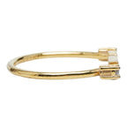Fendi Logo Ring M Gold Plated Crystal — view 5