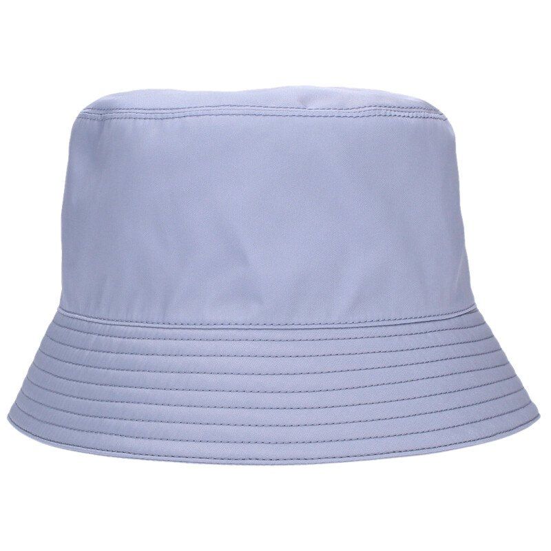 Prada Triangle Logo Plain Nylon Bucket Hat — view 2