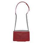 Chanel 25 Chevron Lambskin Chain Shoulder Bag — view 3