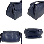 Loewe Anagram Logo Mini Shoulder Bag Nappa Leather Navy — view 4