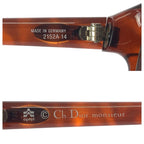 Christian Dior Vintage Brown Gold Silver Hardware Acetate 2152 a 14 Sunglasses — view 7