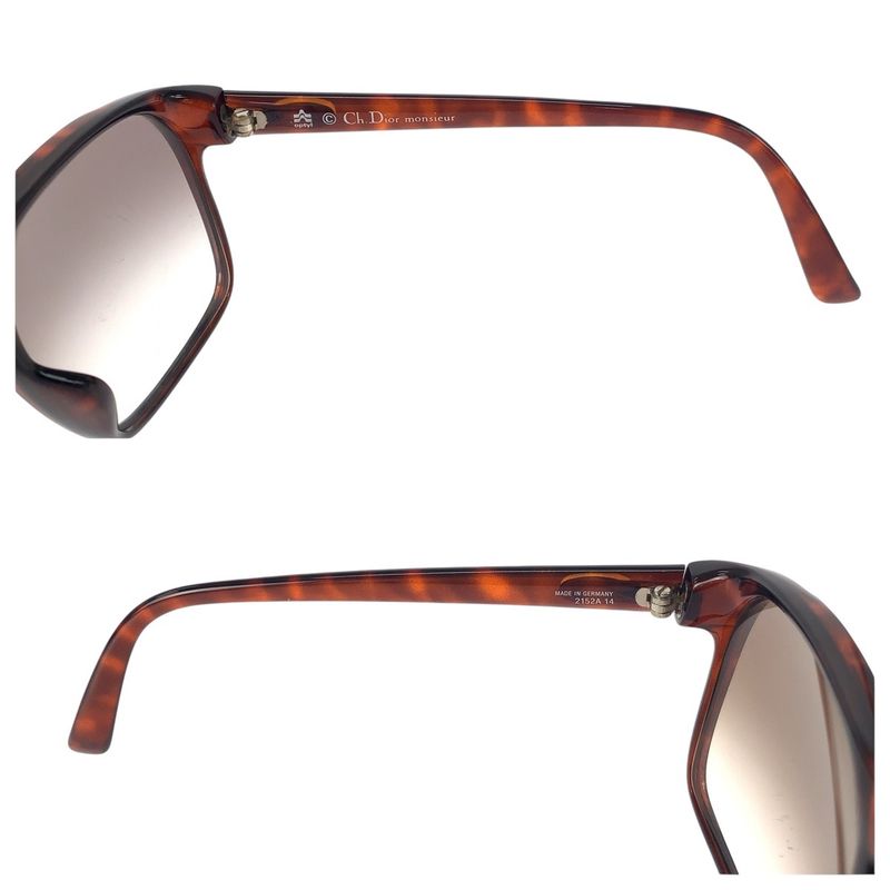 Christian Dior Vintage Brown Gold Silver Hardware Acetate 2152 a 14 Sunglasses — view 5
