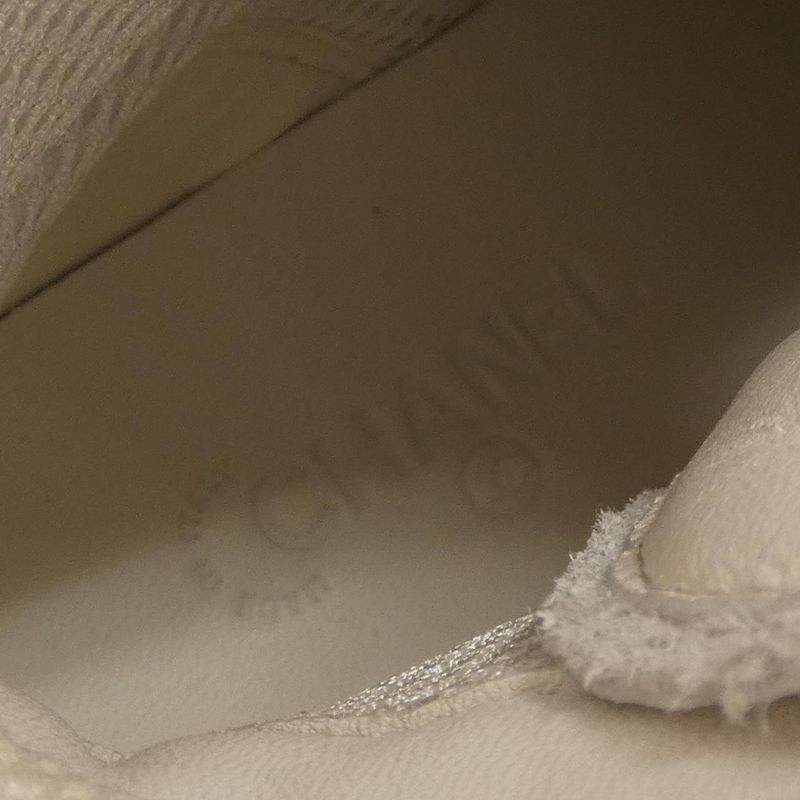 Chanel Size 37 White Sneakers — view 6