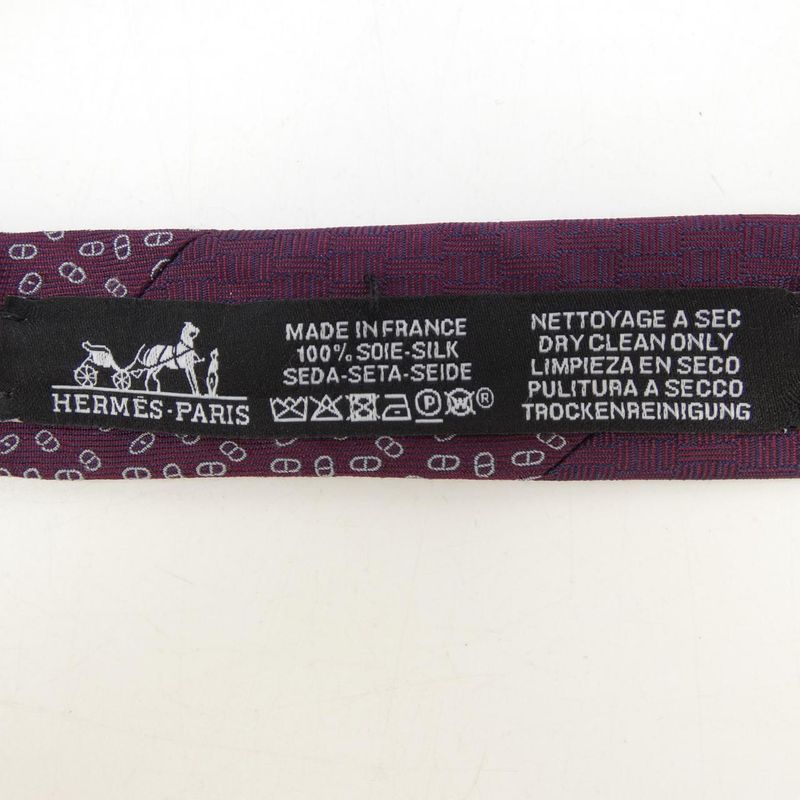 Hermes Paisley Amethyst Necktie — view 3