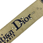 Dior Oblique Medallion Shoulder Strap Bag Canvas Navy Gold Silver — view 2