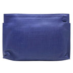 Loewe Repeat Anagram T Pouch Clutch Bag Second Embossed Logo Leather Navy — view 3
