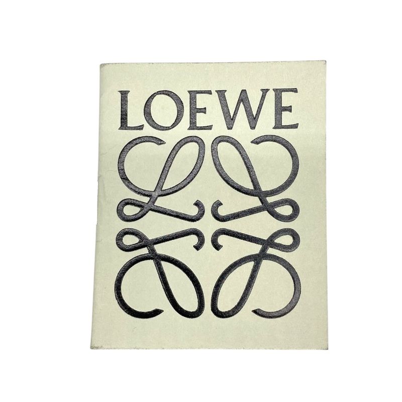 Loewe Repeat Anagram T Pouch Clutch Bag Second Embossed Logo Leather Navy — view 9