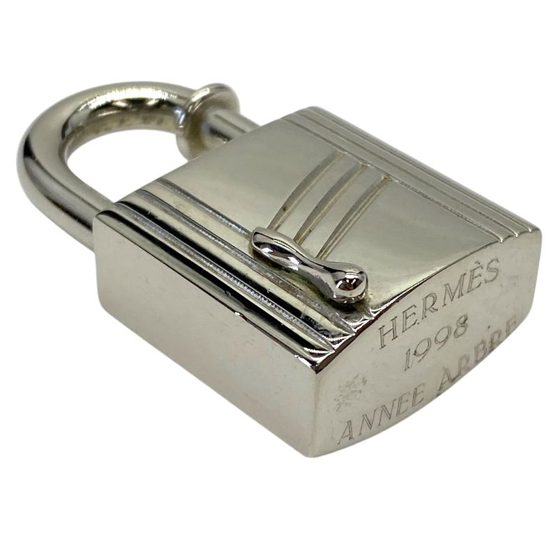 Hermes Anno-albre Cadena Padlock 1998 Charm Accessories Silver — view 7