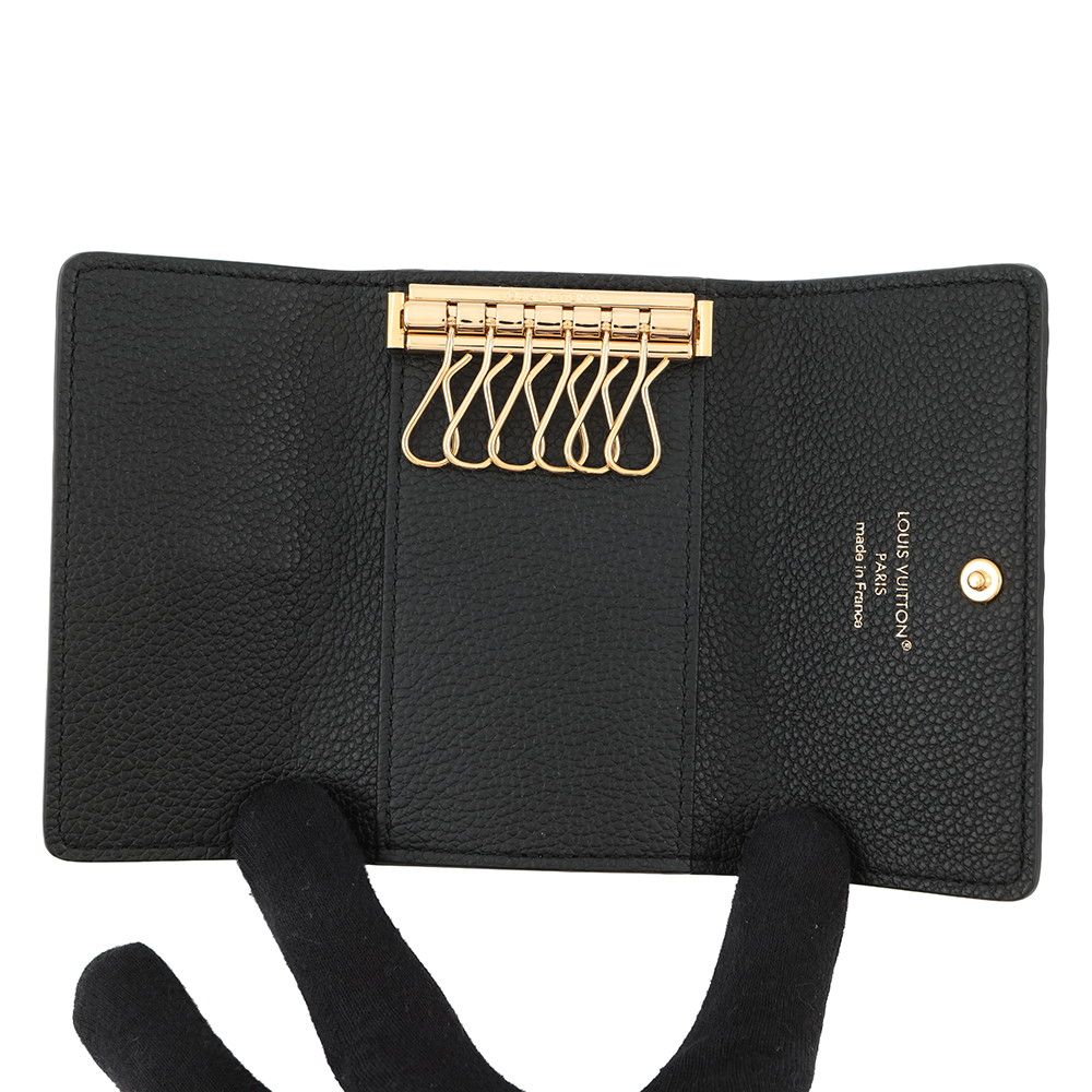Louis Vuitton Key Case Monogram Empreinte 6 Multicles Holder Noir Black — view 4
