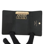 Louis Vuitton Key Case Monogram Empreinte 6 Multicles Holder Noir Black — view 4