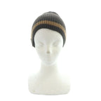 Gucci Beanie Knit Cap Logo Bicolor M Brown GY03 MQ OH — view 2