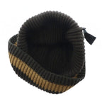 Gucci Beanie Knit Cap Logo Bicolor M Brown GY03 MQ OH — view 6