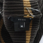 Gucci Beanie Knit Cap Logo Bicolor M Brown GY03 MQ OH — view 7