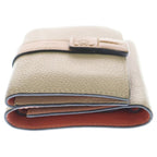 Loewe Trifold Wallet Compact Brown Beige Leather — view 3