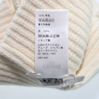 Celine 22 AW Gradient Logo Embroidered Beanie Knit Hat 2 A07 Z666 Q White — view 8