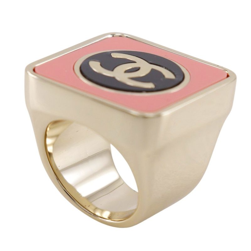 Chanel Coco Mark Metal Size 14.5 Silver B23 C 36 g Ring — view 4