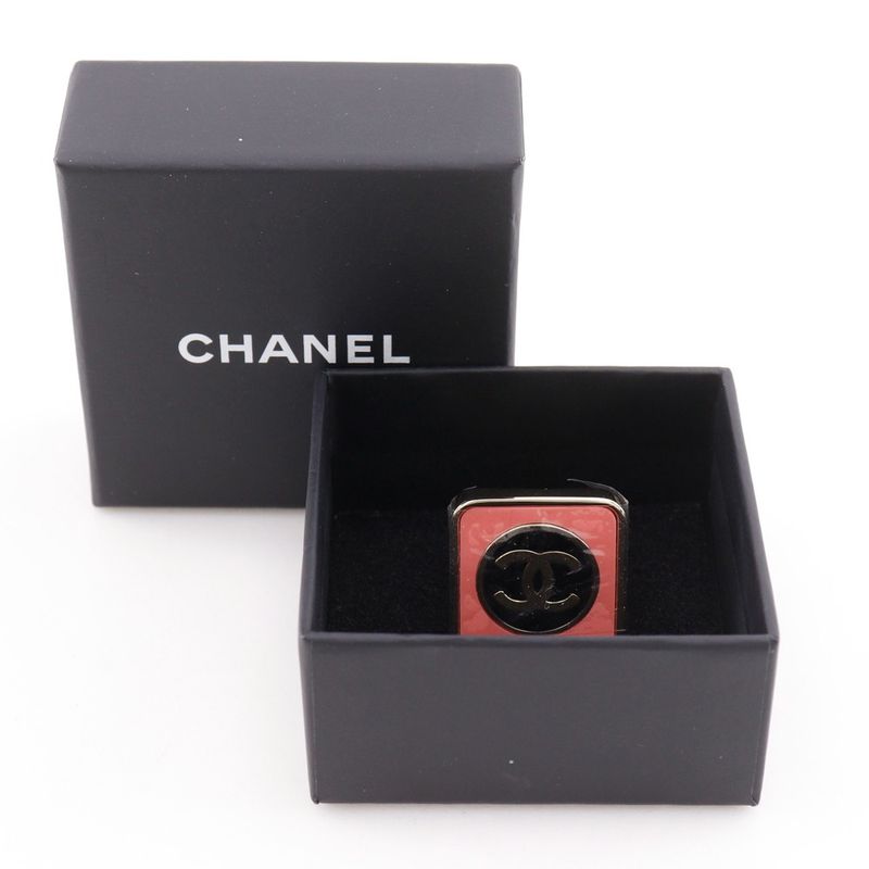 Chanel Coco Mark Metal Size 14.5 Silver B23 C 36 g Ring — view 7