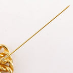 Chanel Coco Mark Chain Gold Plated 37 g Brooch — view 4