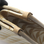 Prada Tote Bag Triangolo Jacquard Symbol Embroidery 1 Ba356 Beige White Canvas — view 6
