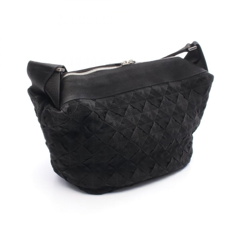 Bottega Veneta Shoulder Bag Intrecciato Webbing Black — view 3