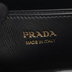 Prada Tote Bag Soft Grain VITE Buckle 1 Ba434 Black Leather Small — view 5