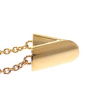 Louis Vuitton Essential V Necklace Metal Gold Logo Classic AB — view 7