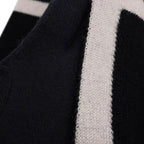 Chanel Scarf CC Logo Cashmere Shawl Black White Pink — view 6