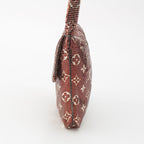 Louis Vuitton Sequin Monogram Mesh Francis Metal Shoulder Bag Brown — view 4