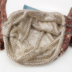 Louis Vuitton Sequin Monogram Mesh Francis Metal Shoulder Bag Brown — view 7