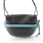 Loewe Leather Gate Dual Small Anagram Shoulder Bag 321.54 T20 Blue Black — view 5