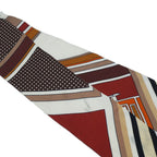 Hermes Twilly George Washington's Carriage Detail 100% Silk Maron — view 7