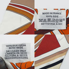 Hermes Twilly George Washington's Carriage Detail 100% Silk Maron — view 9