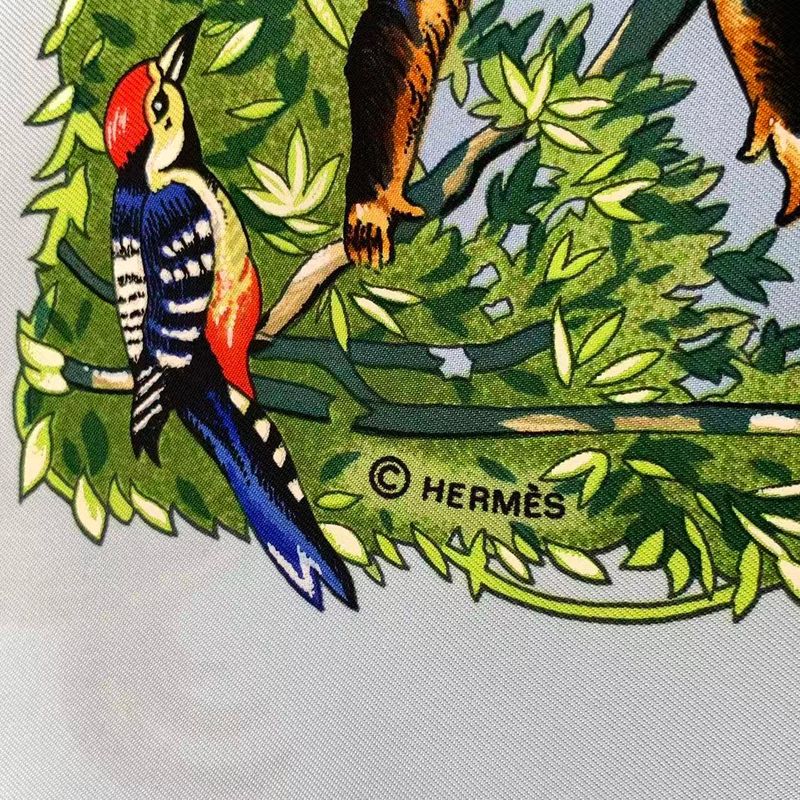 Hermes Scarf Carre 90 Silk Sichuan Blue Box — view 8
