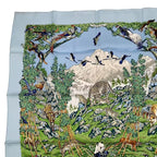 Hermes Scarf Carre 90 Silk Sichuan Blue Box — view 4