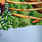 Hermes Scarf Carre 90 Silk Sichuan Blue Box — view 7