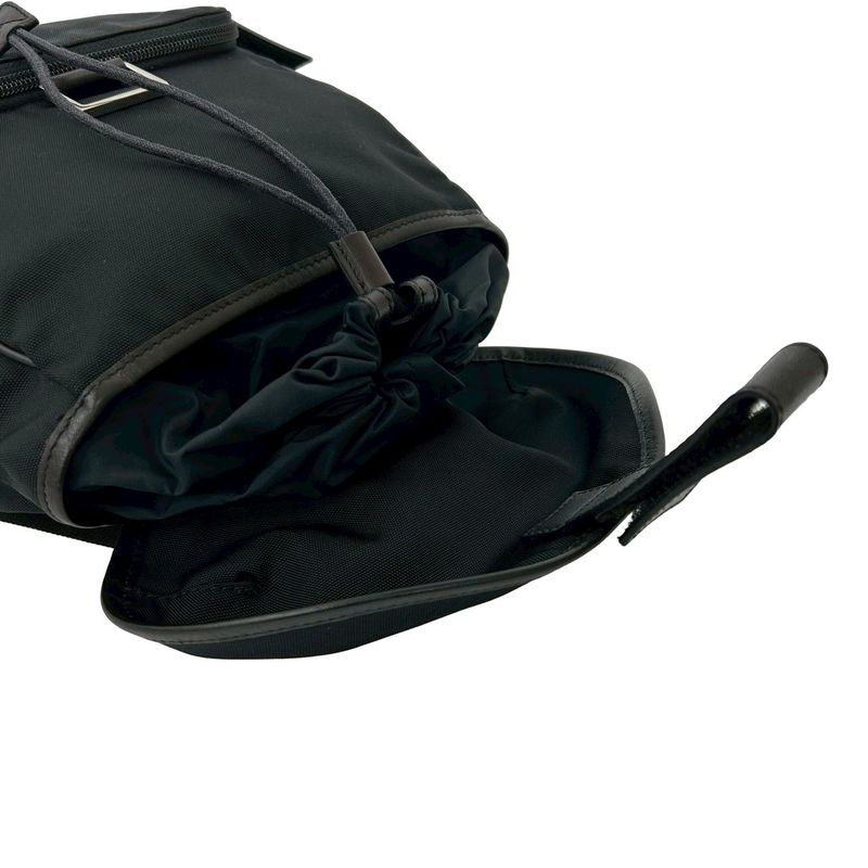 Gucci Logo Nylon Cuff Leather Mini Rucksack Sac Backpack — view 6