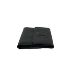 Chanel Vintage Coco Mark Caviar Leather Trifold — view 5