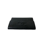 Chanel Vintage Coco Mark Caviar Leather Trifold — view 3