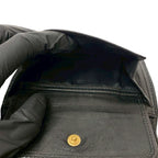 Chanel Vintage Coco Mark Caviar Leather Trifold — view 9