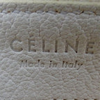 Celine Bag Shoulder Trio Large Leather White Cream Going Out — view 8