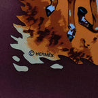Hermes Scarf Silk Carre 90 Africa Brown Box — view 8