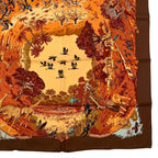Hermes Scarf Silk Carre 90 Africa Brown Box — view 9
