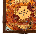 Hermes Scarf Silk Carre 90 Africa Brown Box — view 5